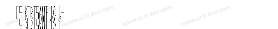 字体名称CS Kirisame BG B字体转换